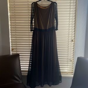 Black and Tan Dress